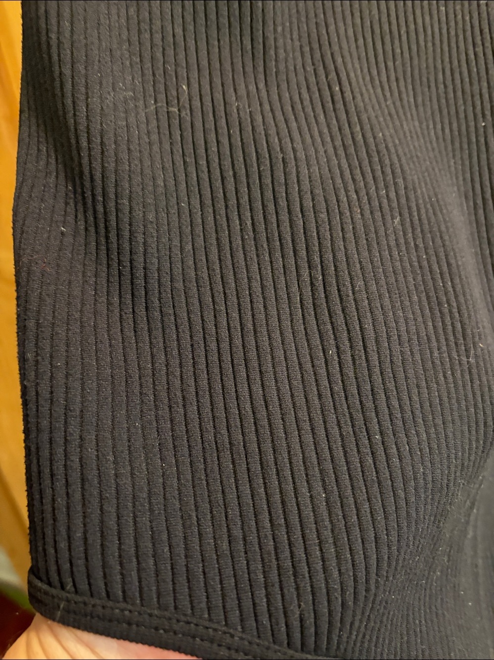 Stretch Black Ribbed Razor Back Body Suit Sz L/XL - Picture 3 of 6